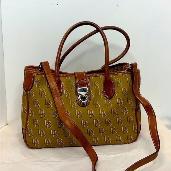 Dooney & Bourke Handbags - Dooney and Bourke double handles monogram satchel